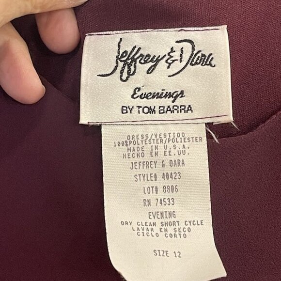 Jeffrey & Dara Dress Womens 12 Sleeveless Layered Embellished Beaded Evening For - Picture 7 of 12